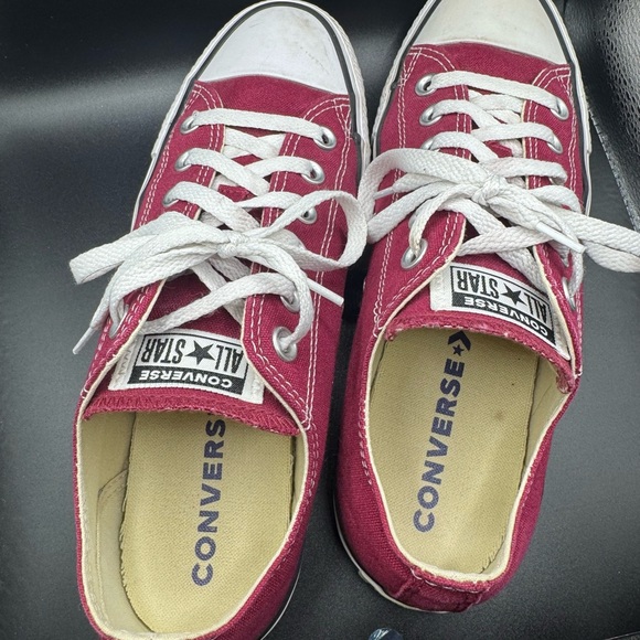 Converse All Star Low Top Sneakers – Burgundy Canvas – Women’s - Picture 4 of 7